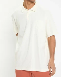 Homme Hackett London Polos^Polo Slim Fit uni éponge écru