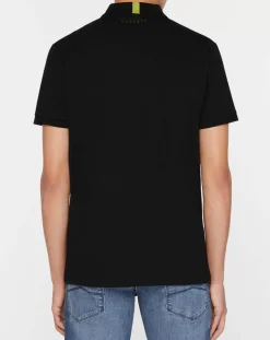 Polo Slim Fit zippé Aston Martin Racing body bisoter noir-Hackett London Outlet