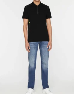 Polo Slim Fit zippé Aston Martin Racing body bisoter noir-Hackett London Outlet