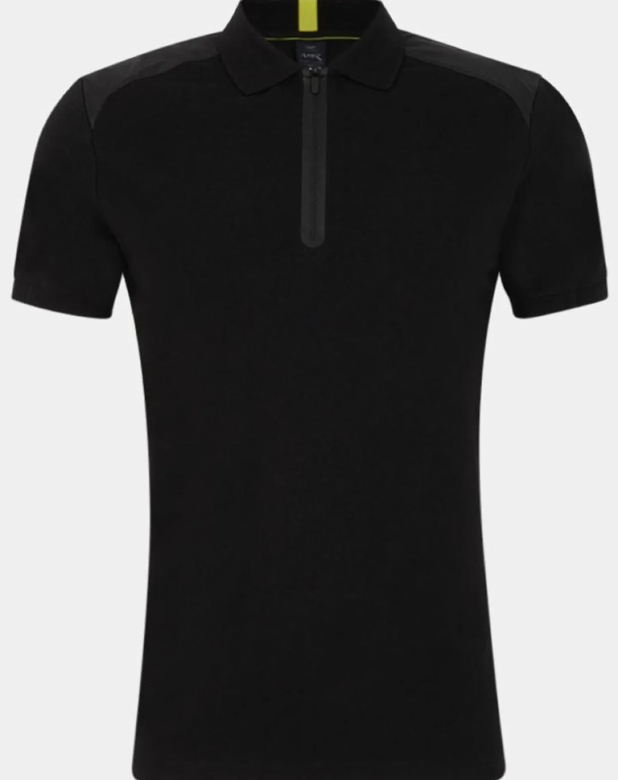 Polo Slim Fit zippé Aston Martin Racing body bisoter noir-Hackett London Outlet