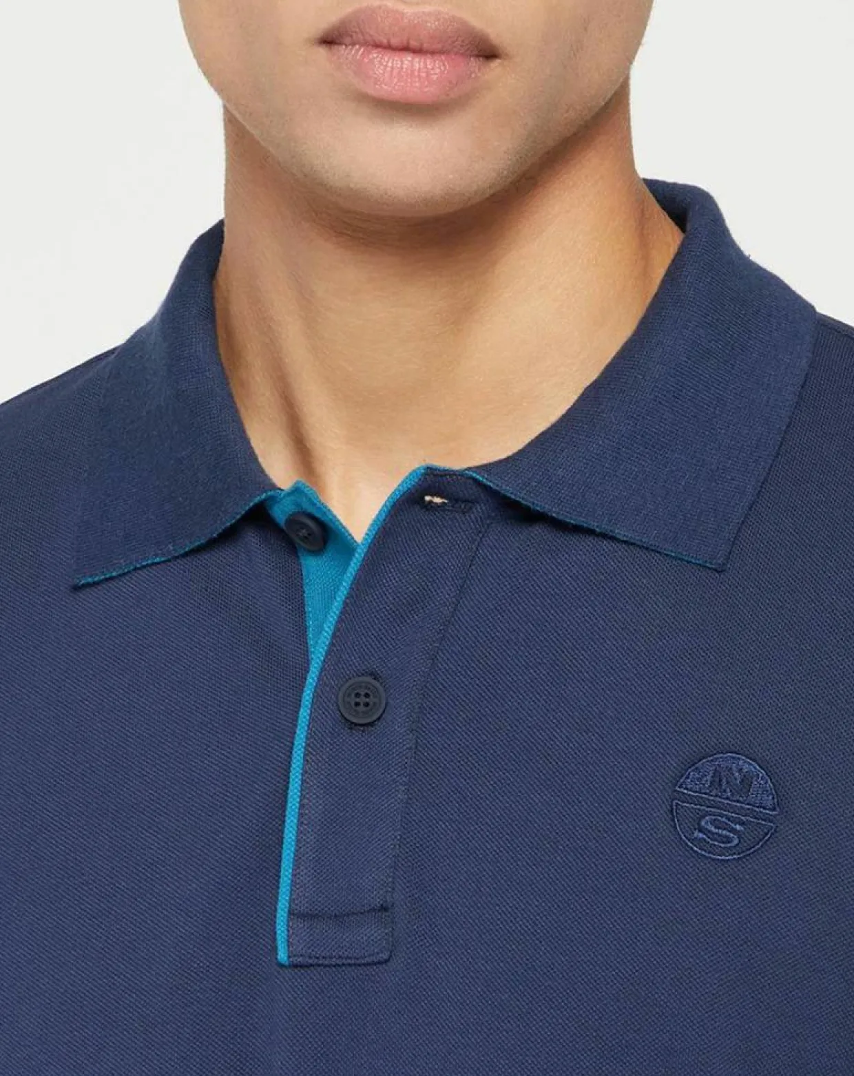 Homme North Sails Polos^Polo Stretch Piqué bleu marine