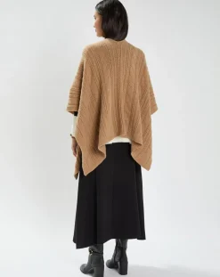 Femme Lauren Vidal Gilets Et Cardigans^Poncho en Laine & Cachemire Roca camel