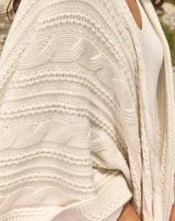 Femme Lauren Vidal Gilets Et Cardigans^Poncho en Laine & Cachemire Roca crème