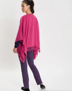 Poncho en Laine mélangée Foehn pivoine-Le Chat Online