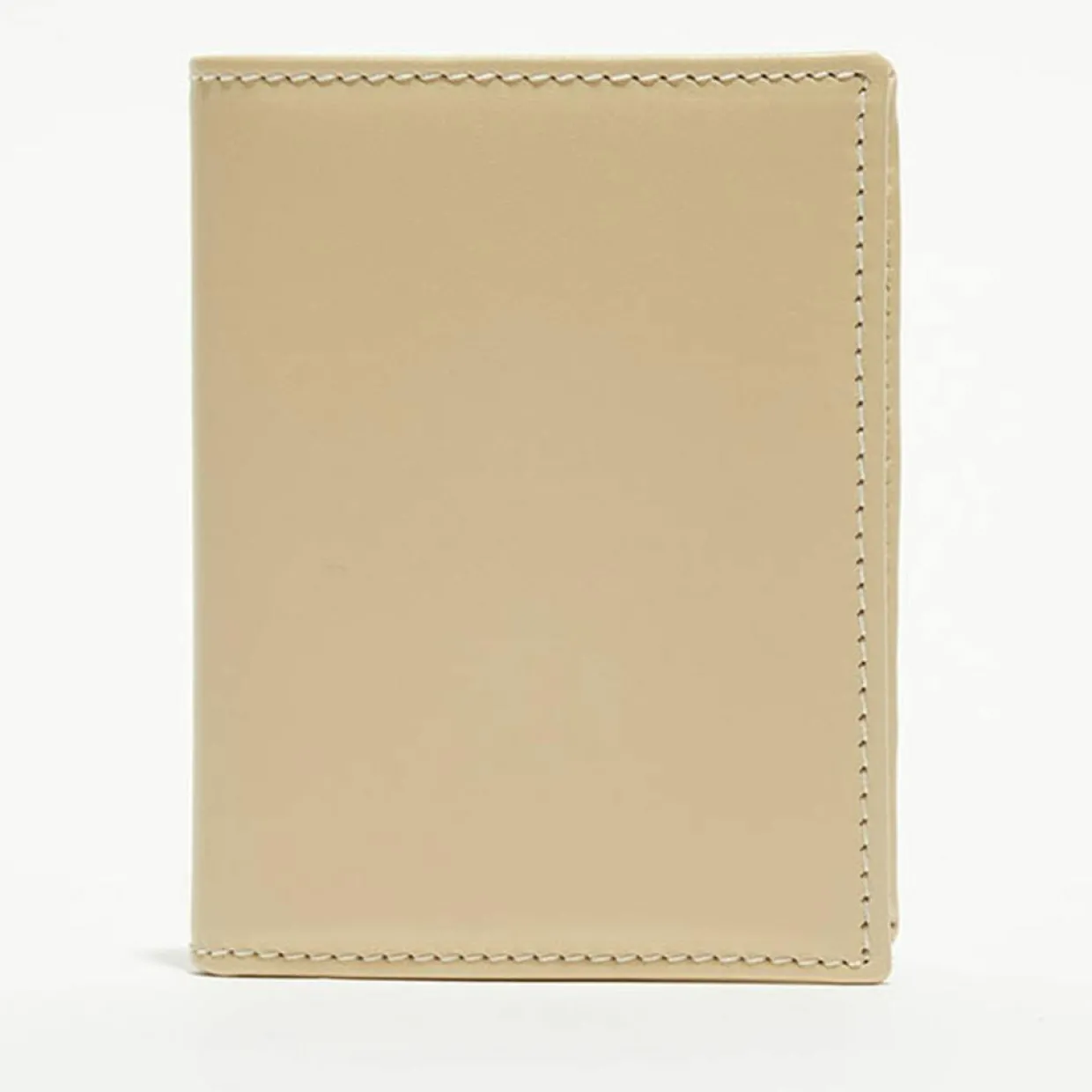 Femme Comme des Garçons Porte-Monnaie Et Portefeuilles^Porte-cartes classique en Cuir blanc cassé - 10.5x7.50x2.0 cm
