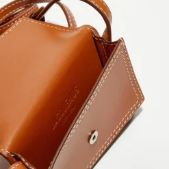 Porte-cartes tour-de-cou en Cuir Le Chouchou Homme marron - 10x7 cm-Jacquemus Outlet