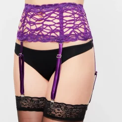 Porte-jarretelles en Soie mélangée Desert Rose violet-La Perla New