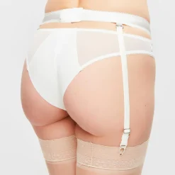 Porte-jarretelles en Soie mélangée Windflower blanc-La Perla Sale