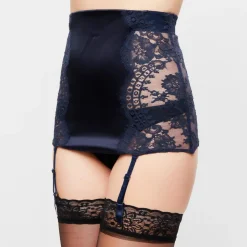 Porte-jarretelles Freesia bleu nuit-La Perla New