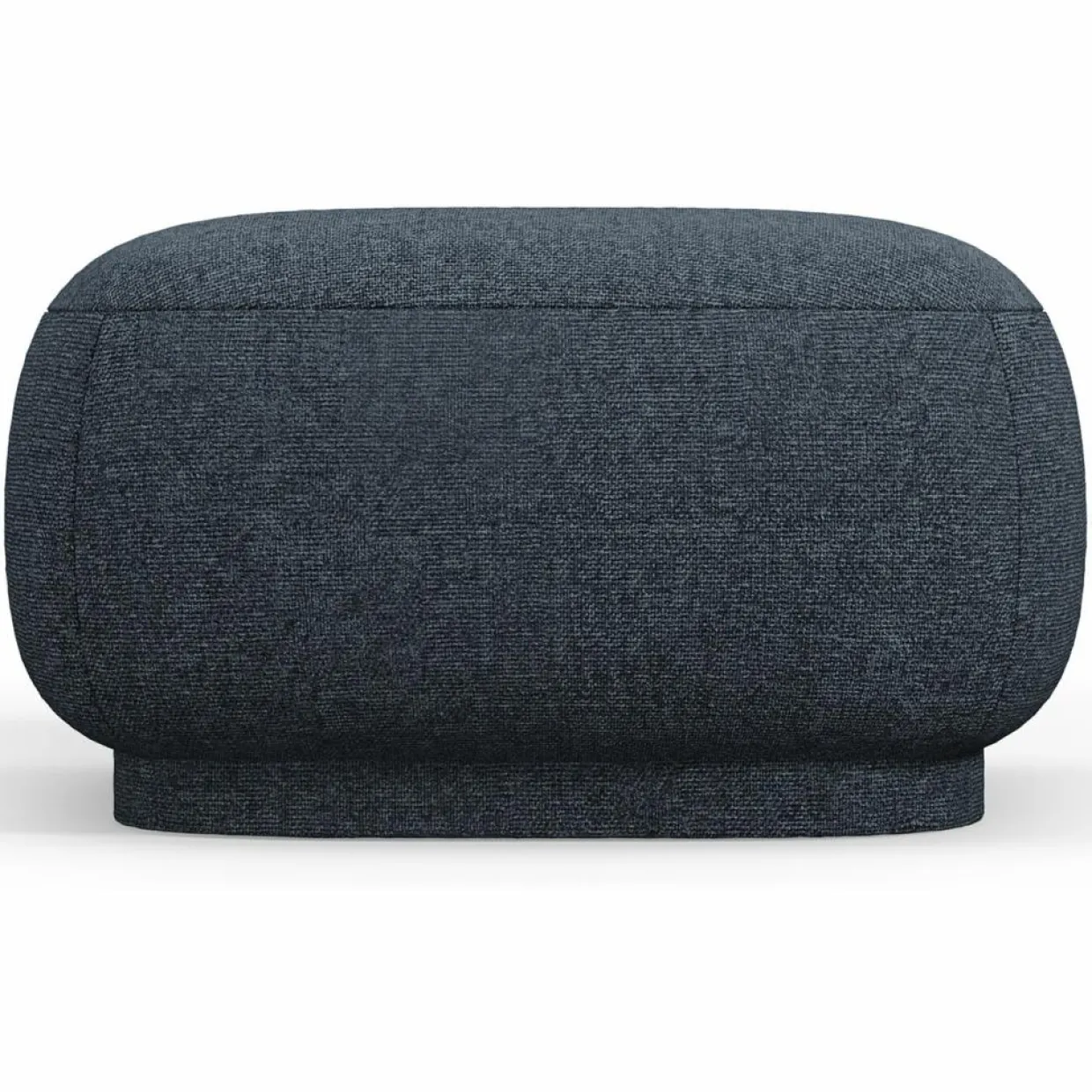 Mazzini Sofas Poufs^Pouf Linden Chenille bleu - 65x65x39 cm