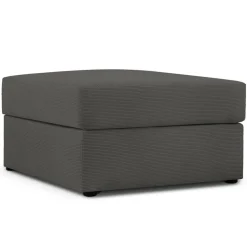 Pouf Quince gris foncé - 64x64x37 cm-Mazzini Sofas Hot