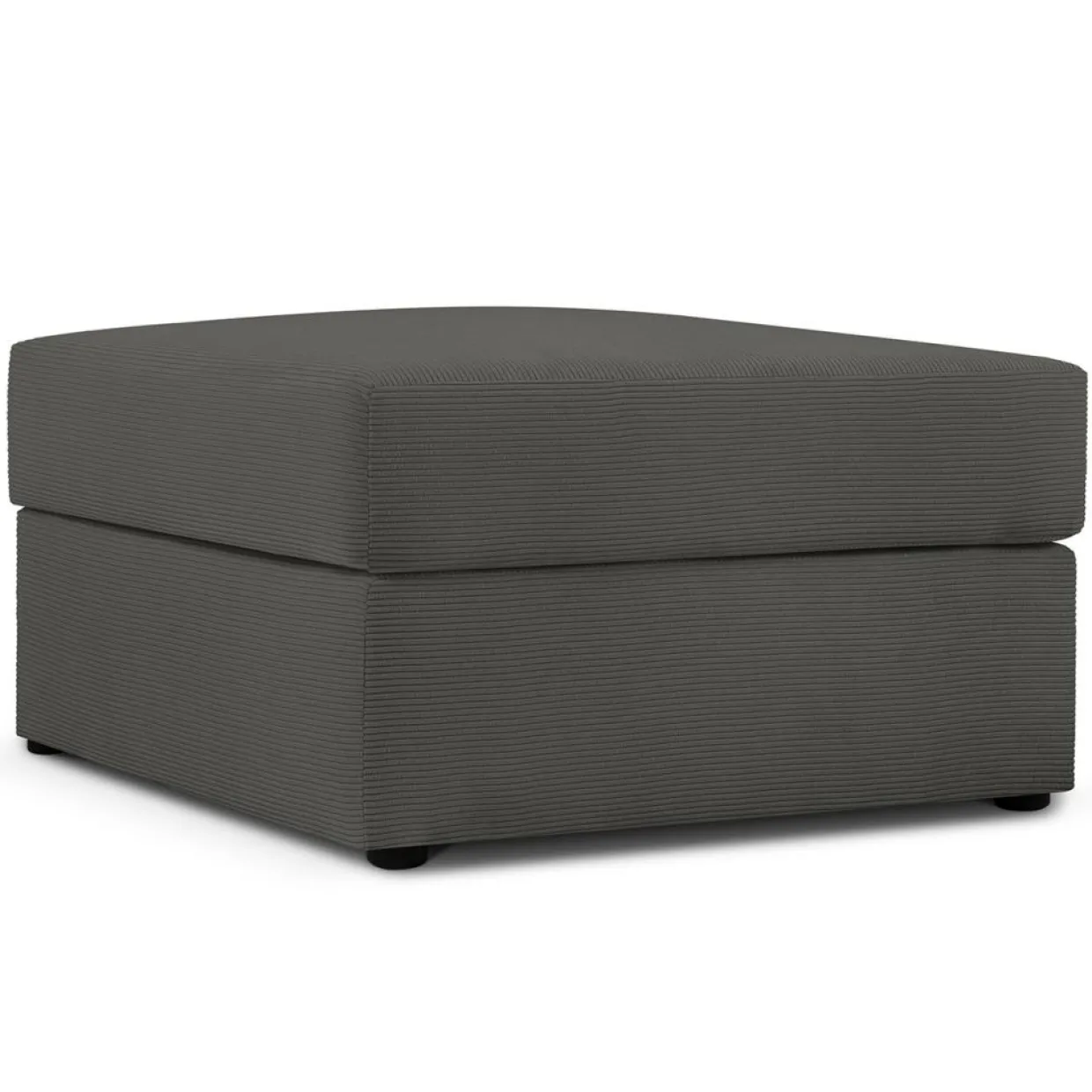 Pouf Quince gris foncé - 64x64x37 cm-Mazzini Sofas Hot