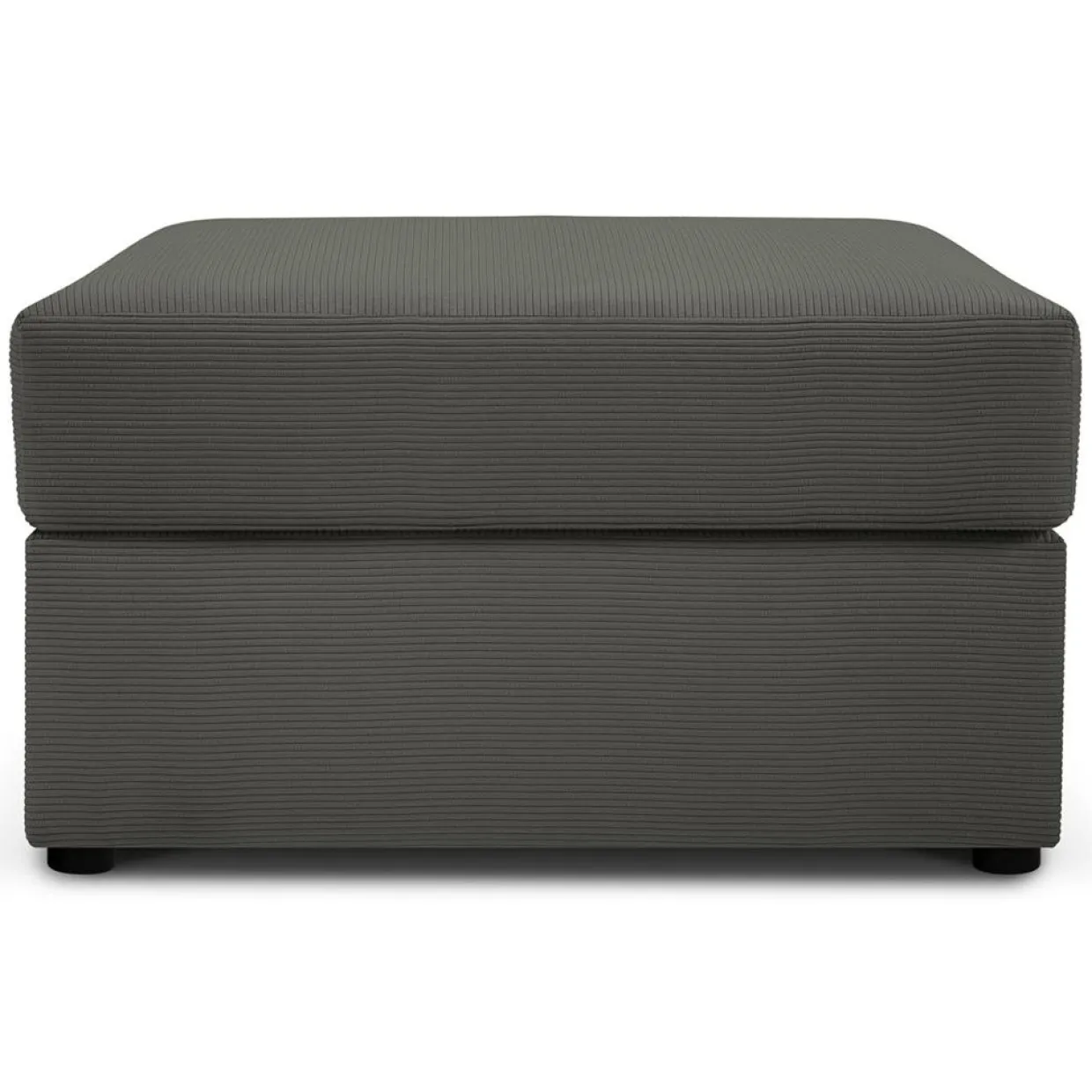 Pouf Quince gris foncé - 64x64x37 cm-Mazzini Sofas Hot