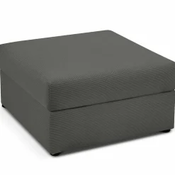 Pouf Quince gris foncé - 64x64x37 cm-Mazzini Sofas Hot