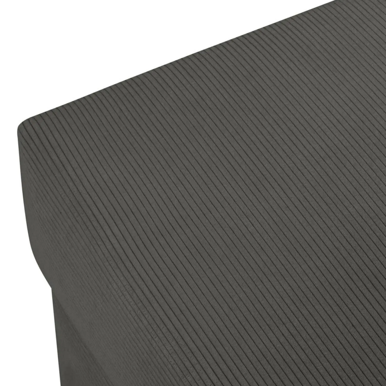 Pouf Quince gris foncé - 64x64x37 cm-Mazzini Sofas Hot