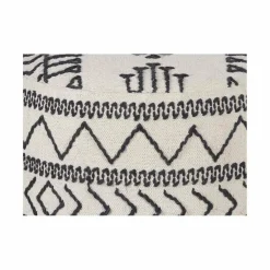 Bois & Chiffons Poufs^Pouf tribal 45 cm de haut Acacia M&M offer Gris argent - 60x60x45 cm