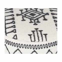 Bois & Chiffons Poufs^Pouf tribal 45 cm de haut Acacia M&M offer Gris argent - 60x60x45 cm