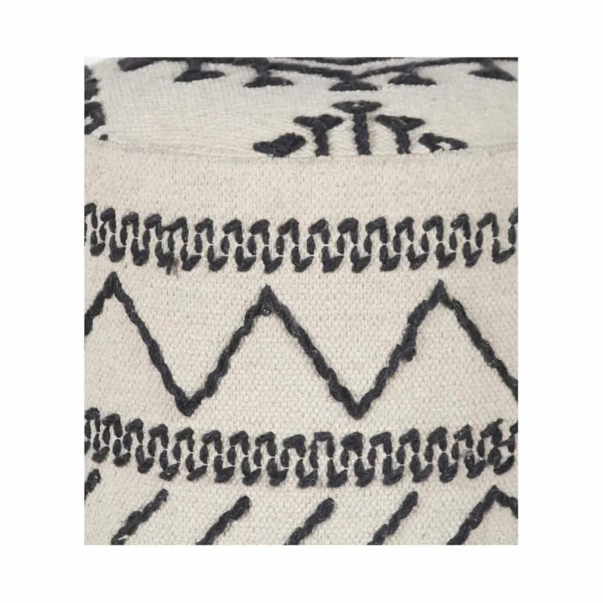 Pouf tribal 55 cm de haut Acacia M&M offer Gris argent - 40x40x55 cm-Bois & Chiffons Discount
