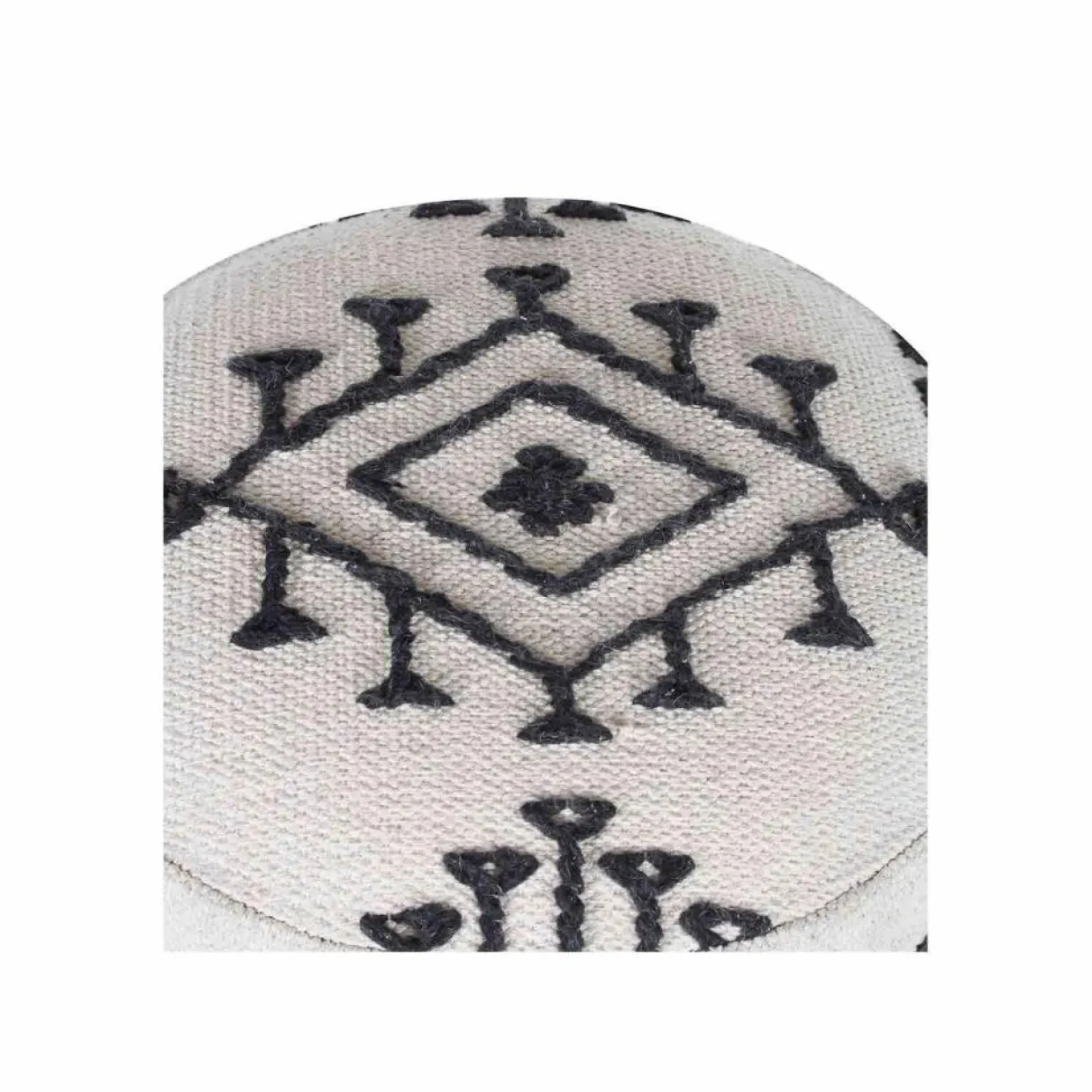 Pouf tribal 55 cm de haut Acacia M&M offer Gris argent - 40x40x55 cm-Bois & Chiffons Discount