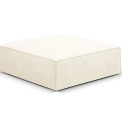 Pouf Vanda beige clair - 100x80x36 cm-Mazzini Sofas Outlet