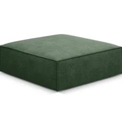 Mazzini Sofas Poufs^Pouf Vanda vert bouteille - 100x80x36 cm