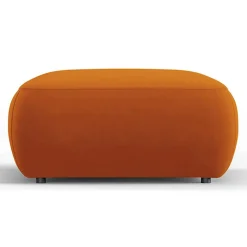 Mazzini Sofas Poufs^Pouf Velours Jasmin terracotta - 75x75x36 cm
