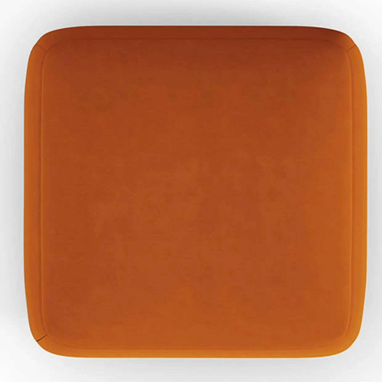 Mazzini Sofas Poufs^Pouf Velours Jasmin terracotta - 75x75x36 cm