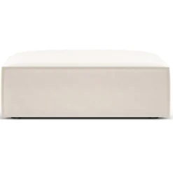 Pouf Velours Vanda beige clair - 100x80x36 cm-Mazzini Sofas Sale