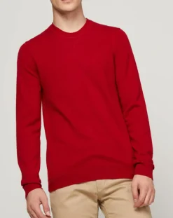 Homme Galeries Lafayette Pulls^Pull 100% Cachemire Bachsweat col rond rouge
