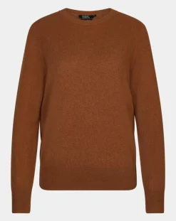 Femme Galeries Lafayette Pulls^Pull 100% Cachemire col rond Zabri marron moyen