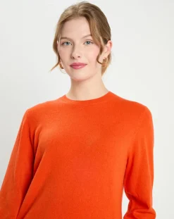 Femme Galeries Lafayette Pulls^Pull 100% Cachemire col rond Zabri orange