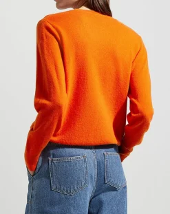 Femme Galeries Lafayette Pulls^Pull 100% Cachemire col rond Zabri orange
