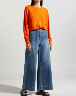 Femme Galeries Lafayette Pulls^Pull 100% Cachemire col rond Zabri orange