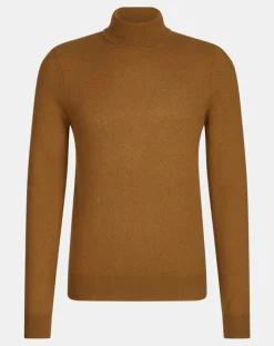 Pull 100% Cachemire col Roulé Uni Nachrol camel/gold-Galeries Lafayette Sale