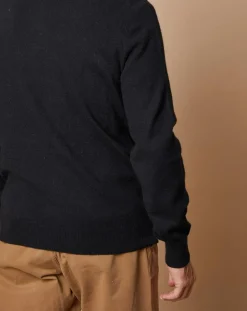 Pull 100% Cachemire Jules col camionneur noir-Oscar et Louise Outlet