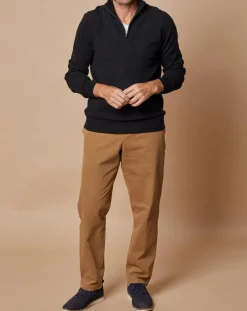 Pull 100% Cachemire Jules col camionneur noir-Oscar et Louise Outlet