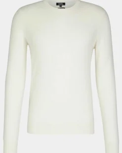 Homme Galeries Lafayette Pulls^Pull 100% Cachemire Machron col rond écru