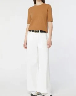 Femme Galeries Lafayette Pulls^Pull 100% Cachemire manches courtes Difi camel