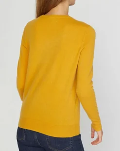 Femme Galeries Lafayette Pulls^Pull 100% Cachemire Nabri col rond jaune