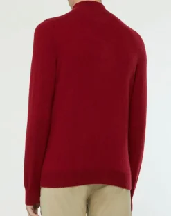 Pull 100% Cachemire Nachcam col zippé bordeaux-Galeries Lafayette Sale