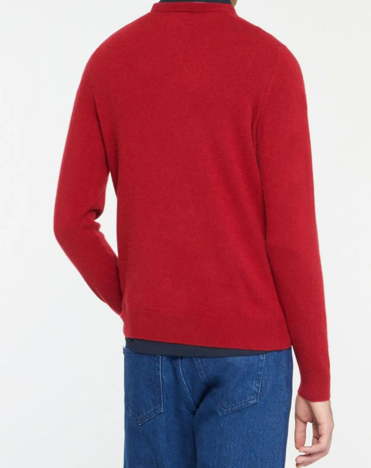 Homme Galeries Lafayette Pulls^Pull 100% Cachemire Nachron col rond rouge