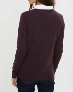 Femme Galeries Lafayette Pulls^Pull 100% Cachemire Nocon col V marron