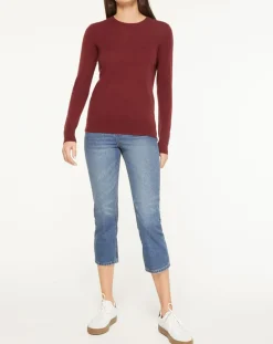 Femme Galeries Lafayette Pulls^Pull 100% Cachemire Yabri col rond bordeaux