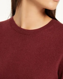 Femme Galeries Lafayette Pulls^Pull 100% Cachemire Yabri col rond bordeaux