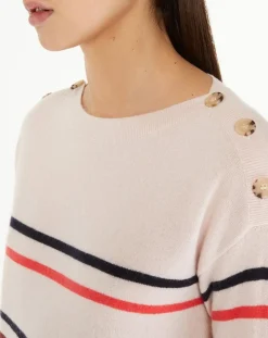 Femme Galeries Lafayette Pulls^Pull 100% Cachemire Yako col rond rose clair