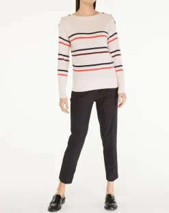 Femme Galeries Lafayette Pulls^Pull 100% Cachemire Yako col rond rose clair