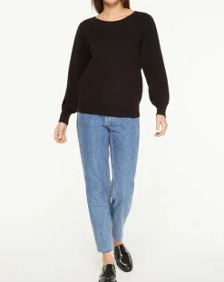 Femme Galeries Lafayette Pulls^Pull 100% Cachemire Yoshi noeud au dos col bateau noir