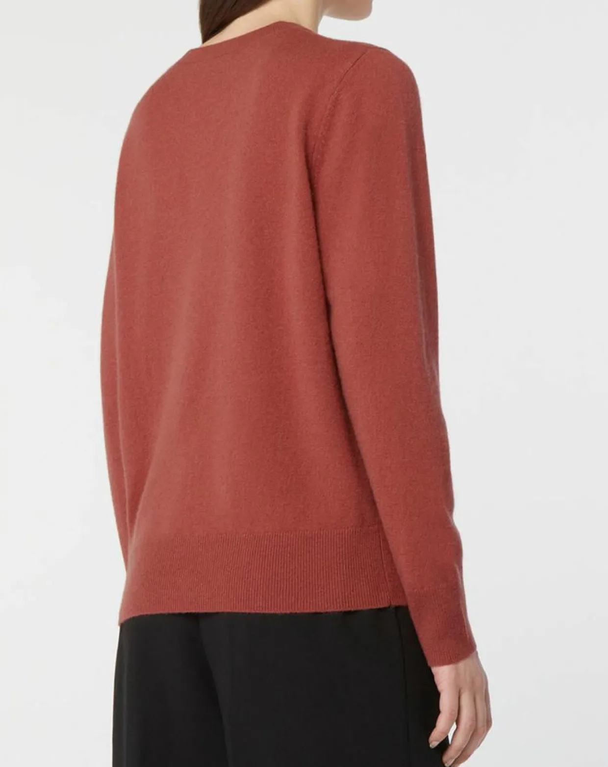 Pull 100% Cachemire Zabri col rond bois de rose-Galeries Lafayette