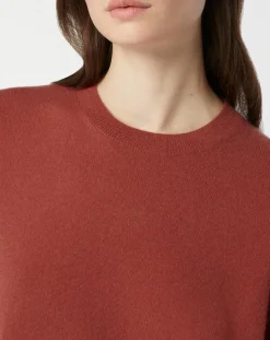 Pull 100% Cachemire Zabri col rond bois de rose-Galeries Lafayette
