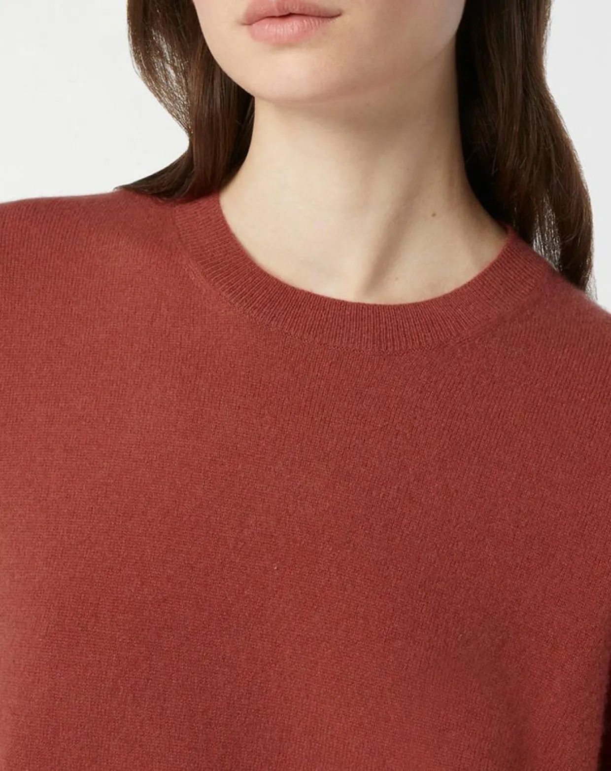 Pull 100% Cachemire Zabri col rond bois de rose-Galeries Lafayette